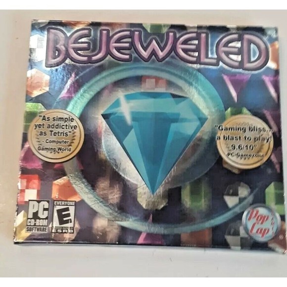 Bejeweled PC CD ROM PopCap Games 2005 For Windows 98/Me/2000/XP E for Everyone - Picture 1 of 5